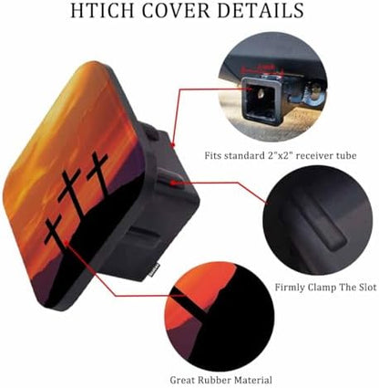 Trailer Hitch Receiver Covers Christian Cross Hitch Cover Protector, Jesus - Image 3