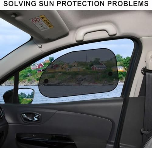 2 PCS Universal Car Window Shade, UV Rays Protection Automotive Sun Shades - Image 5