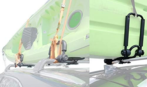 2 Pairs Fold Down J Bar Kayak Rack Designed mounts to virtually All crossbars - Image 7