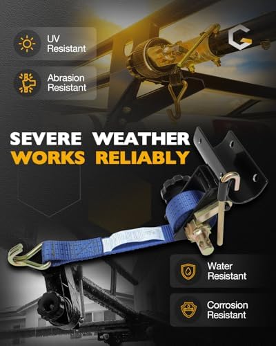 Ladder Rack Straps, Rack Ratchet Straps, Truck/Lumber/Pipe/Roof Rack Straps - Image 4