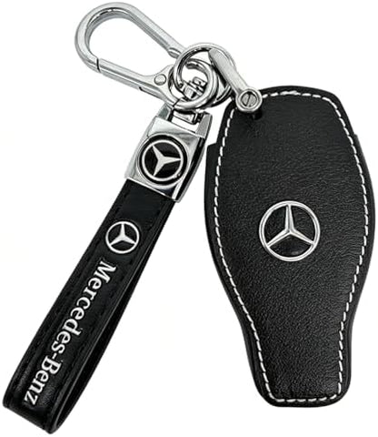 Leather Key Fob Cover for Mercedes-Benz, Full Protective Case by ZERAL
