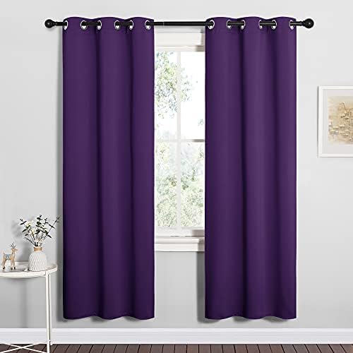 NICETOWN Thermal Insulated Curtains, 34 x 72-inch, Royal Purple - Image 2