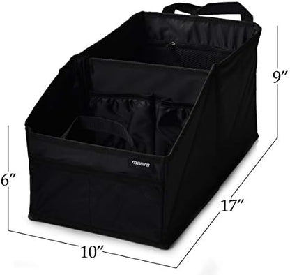 Masirs Back Seat Car Organizer, Neatly Organize Items While Traveling, Folds - Image 2
