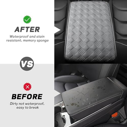 Car Armrest Cushion, 12.2"x8.3" Memory Foam Console Pad - Image 4