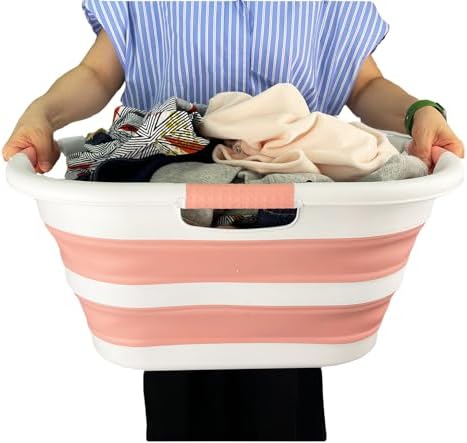SAMMART 40L Set of 2 Collapsible Plastic Laundry Hamper - Image 7