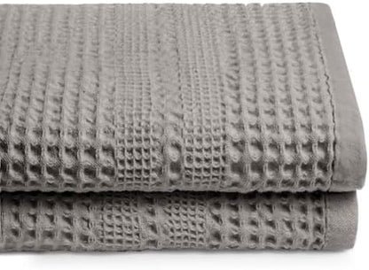 GILDEN TREE Waffle Towels for Bathroom, 100% Cotton Quick Dry Towel, Waffle by GildenTree
