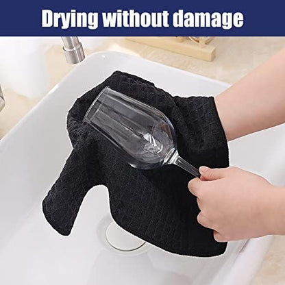 Homaxy Microfiber Waffle Weave Kitchen Dish Cloths - Image 4