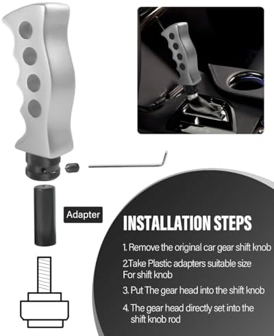 Zlirfy Car Gear Shift Knob, Automatic Shift Knob, Car Accessories, Car Grip - Image 5