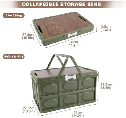 Outdoor Dog Toy Bin wtih Handles, Collapsible Dog Stuff Organizer Portable - Image 6