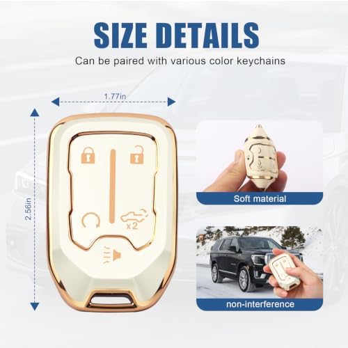 for GMC Key Fob Cover, 5 Buttons TPU Protection Case - Image 5