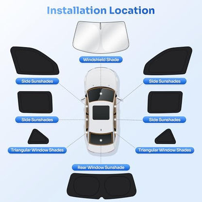 Canvcle Window Shades for 2015-2021 Volkswagen VW E-Golf/Golf GTI/R Accessories - Image 5