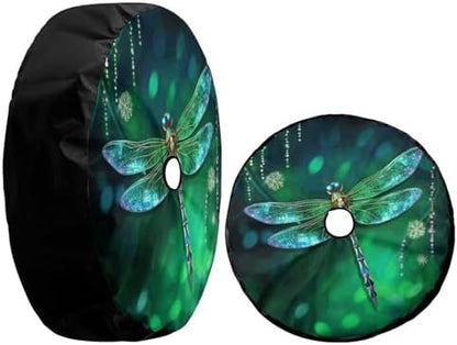 Delerain Beautiful Dragonfly Spare Tire Cover - Image 3