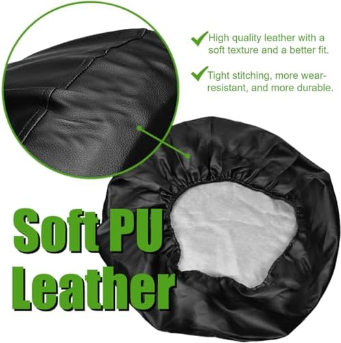 17 inch PU Leather Soft Trailer Spare Tire Cover Fit - Image 3