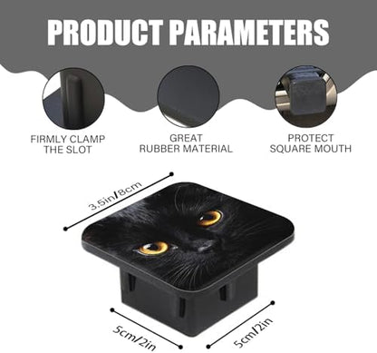 Trailer Hitch Cover, Square 2 Inch Receiver Tube Plug Cap - Image 3