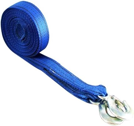 HFS Heavy-Duty Tow Strap with Hooks | 10, 000-Pound Capacity | Woven Polyester - Image 3