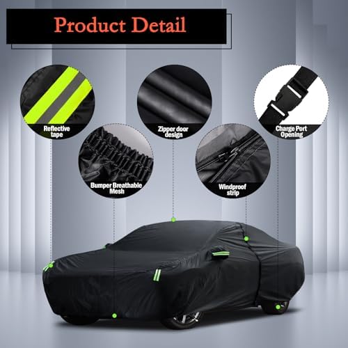Car Cover Custom Fit for Dodge Challenger 2008-2025, Waterproof All Weather for - Image 3