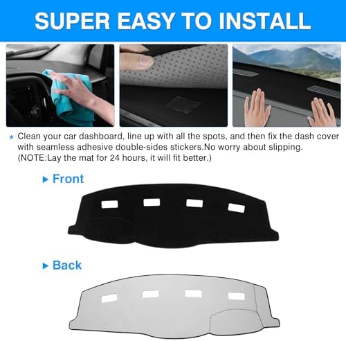 Autorder Dashboard Cover Mat for 2006-2008 Dodge Ram 1500 2500 3500, 2009 Dodge - Image 5