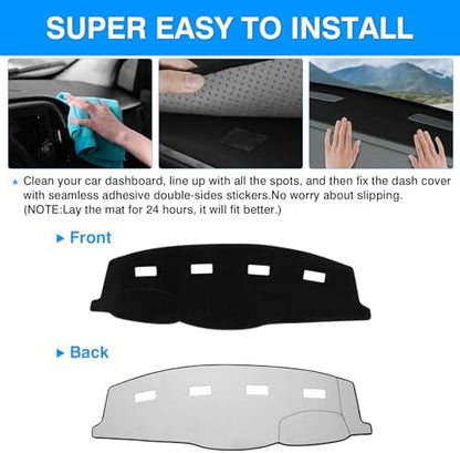 Autorder Dashboard Cover Mat for 2006-2008 Dodge Ram 1500 2500 3500, 2009 Dodge - Image 5
