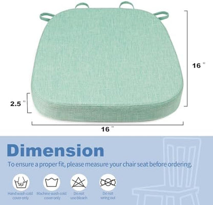 BUYUE Thickened 2.5" Dining Chair Cushions Set of 4, U-Shape High Density Foam - Image 3
