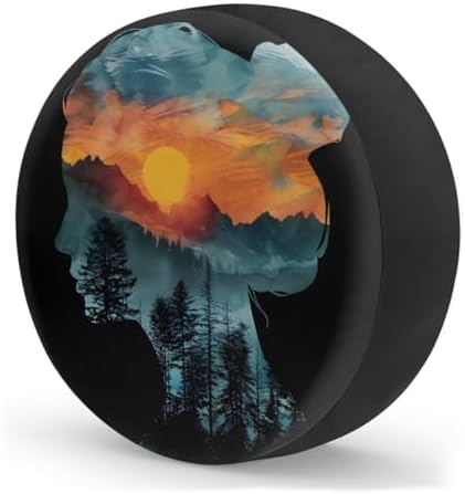 View Girl Forest Spare Tire Cover Dust-Proof Wheel Protector - Image 2