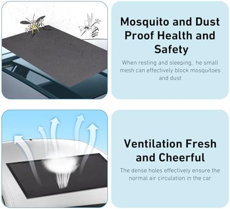 Car Roof Sunroof Sunshade Net, Breathable High-density Mesh Sunroof Cover - Image 4