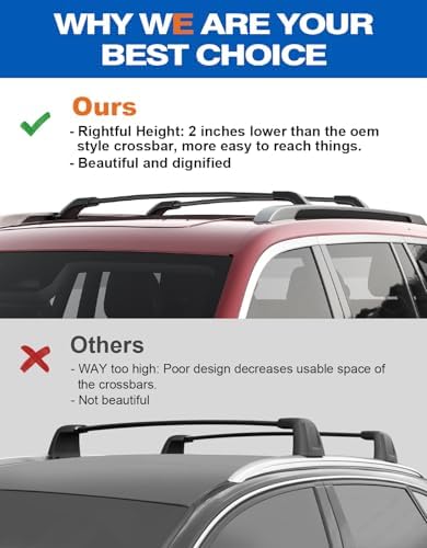 Roof Rack Cross Bars for 2021-2026 Jeep Grand Cherokee L & Grand Cherokee - Image 4