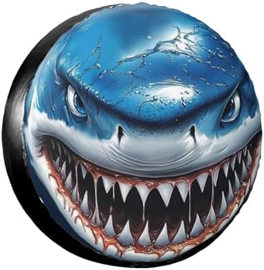 Shark Spare Tire Cover Wheel Protectors Waterproof Wheel Covers Universal Fit by Unknown