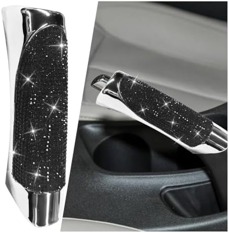 Bling Car Handbrake Cover, ABS Rhinestone Automotive Brake Levers Anti-Scratch by Unknown