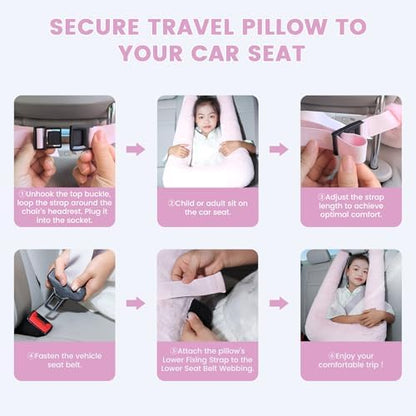 Keemall Inflatable Car Pillow for Kids & Adults, for Trips, Car Sleep &Naps - Image 6