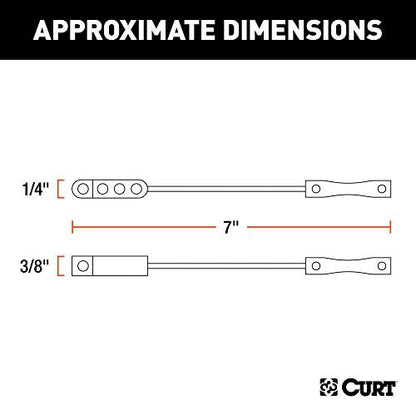 CURT 58761 Vehicle and Trailer-Side 4-Pin Flat Wiring Harness Dust Covers - Image 2