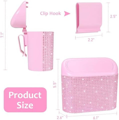 Accmor Bling Pink Car Trash Can - Image 2