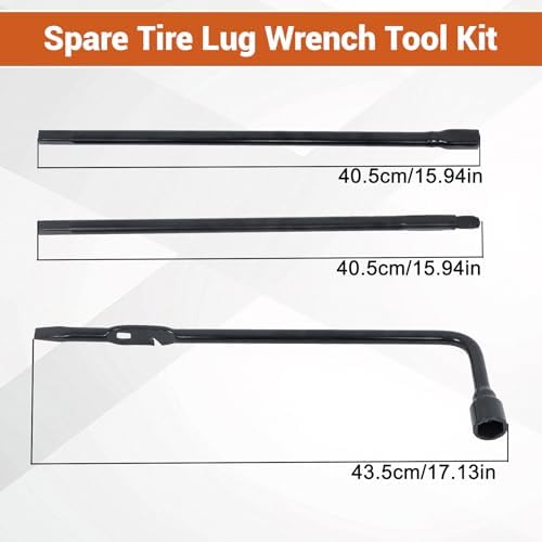 GXYWADY Jack Spare Lug Wrench Tire Tool Kit, 22MM L-Type Wrench - Image 2