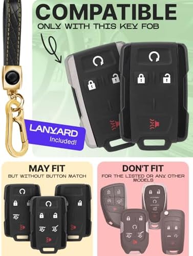 Lucrum Compatible with Chevy, Buick Key Fob Cover & Keychain - Image 2