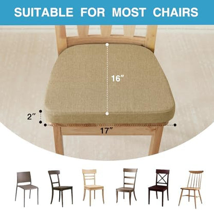 IASEAHK Chair Cushions for Dining Chairs Set of 4, Non Slip Kitchen Chair Pads - Image 4