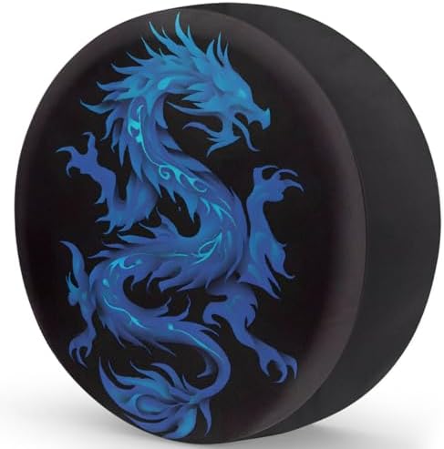 Blue Dragon Art Spare Tire Cover Dust-Proof Wheel Protector - Image 2