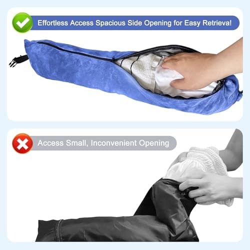 2Pack Stuffable Travel Pillow for Extra Luggage, Velvet Travel Neck Pillow - Image 5