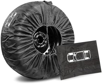 1 PC Car Tire Cover, 25.98" Anti-scratch Car Spare Tires Cover, 210D Oxford by Unknown