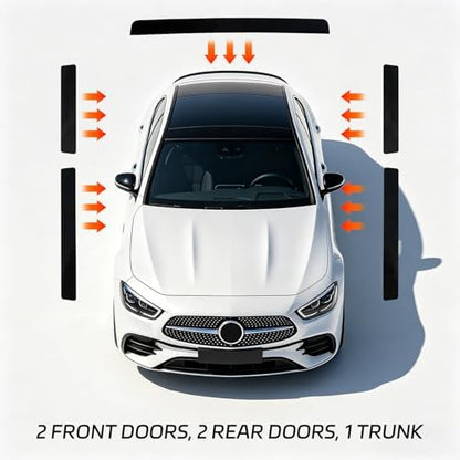 Carbon Fiber Car Door Sill Protector, Anti-Scratch Door Entry Edge Guard Strips - Image 6