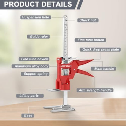 Labor Saving Arm Jack 2 Pack Height Adjustment Hand Jack 440LB Capacity - Image 2