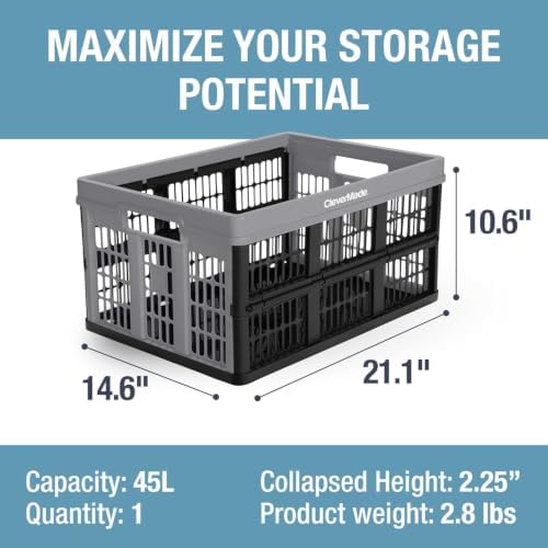 CleverMade Collapsible Utility Crate - Image 2