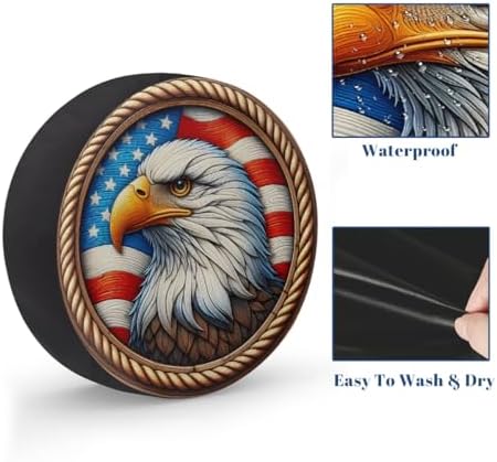 Flag Spare Tire Cover Waterproof Dust-Proof Spare Wheel Covers - Image 4