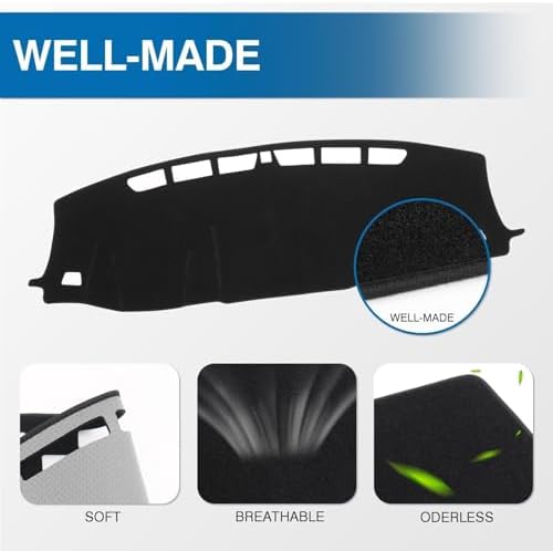KUST Black Dash Cover for 2019-2025 Honda Passport/ 2016-2022 Pilot/ 2017-2025 - Image 4