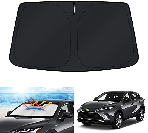 KUST Car Windshield Sun Shade for 2021-2024 Toyota Venza Accessories Sunshade by KUST