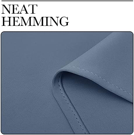 NICETOWN Room Darkening Curtain Panels, 2 Panels, 55 x 102-inch, Stone Blue - Image 7