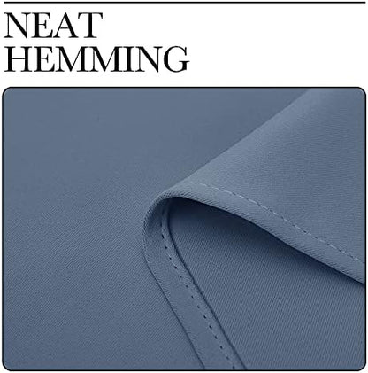 NICETOWN Room Darkening Curtain Panels, 2 Panels, 55 x 102-inch, Stone Blue - Image 7