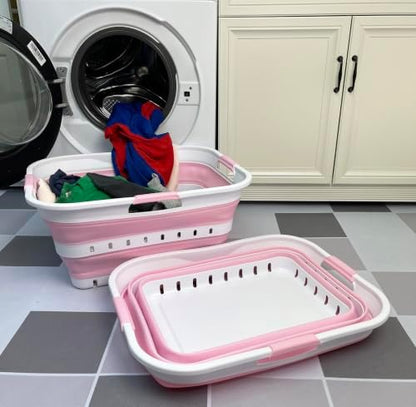 SAMMART 42L Collapsible Plastic Laundry Basket - Image 3