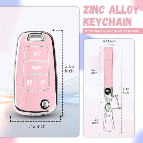 for Chevy Key Fob Cover, Premium Soft TPU Full Protection Key Cover - Image 3