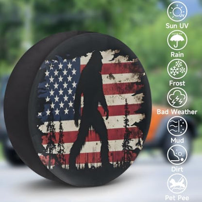Bigfoot Spare Tire Cover 16in Spare Wheel Covers Tire Storage Cover - Image 3