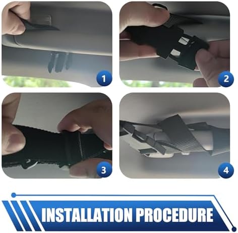 Car Ceiling Cargo Net Pocket, Universal Heavy Duty Automotive Roof Storage - Image 5