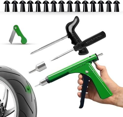 GRAND PITSTOP Tubeless Tire Gun Puncture Repair Kit by GRANDPITSTOP